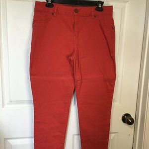 1822 Denim Red Butter Skinny Jeans